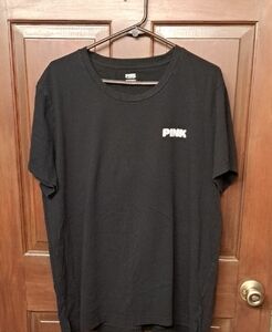 PINK Victoria's Secret Black Short Sleeve Tee
